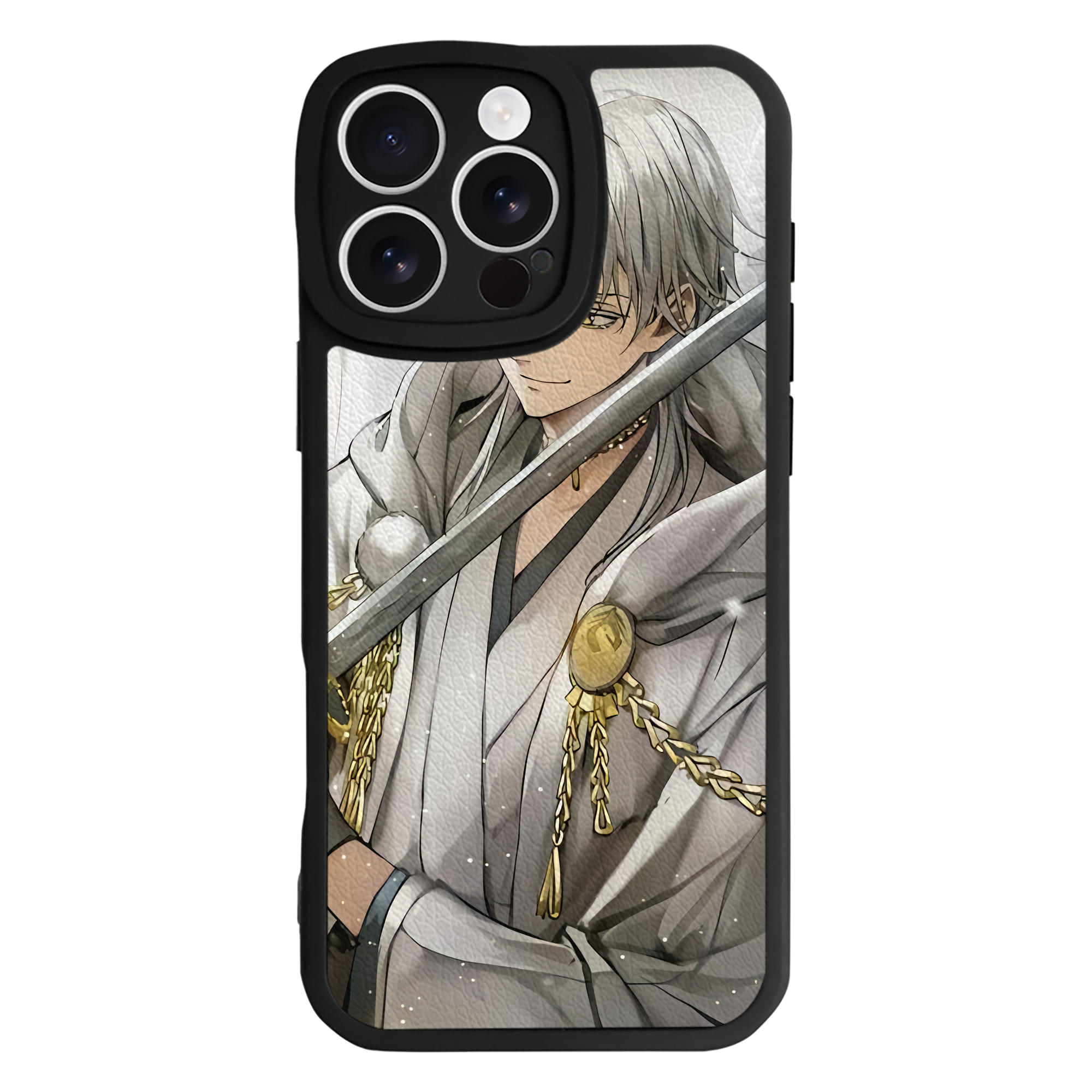 （画像用） 刀剣乱舞 Touken Ranbu 【iPhone 16シリーズ対応】シリコンスマホケース（レザー調） 材質：シリコン